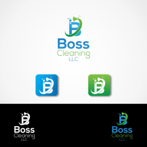 B O S S Cleaning LLC     phone # 2085145438   and then one logo with just B O S S  Cleaning LLC and no phone number | Design de Logo par Waves Brain