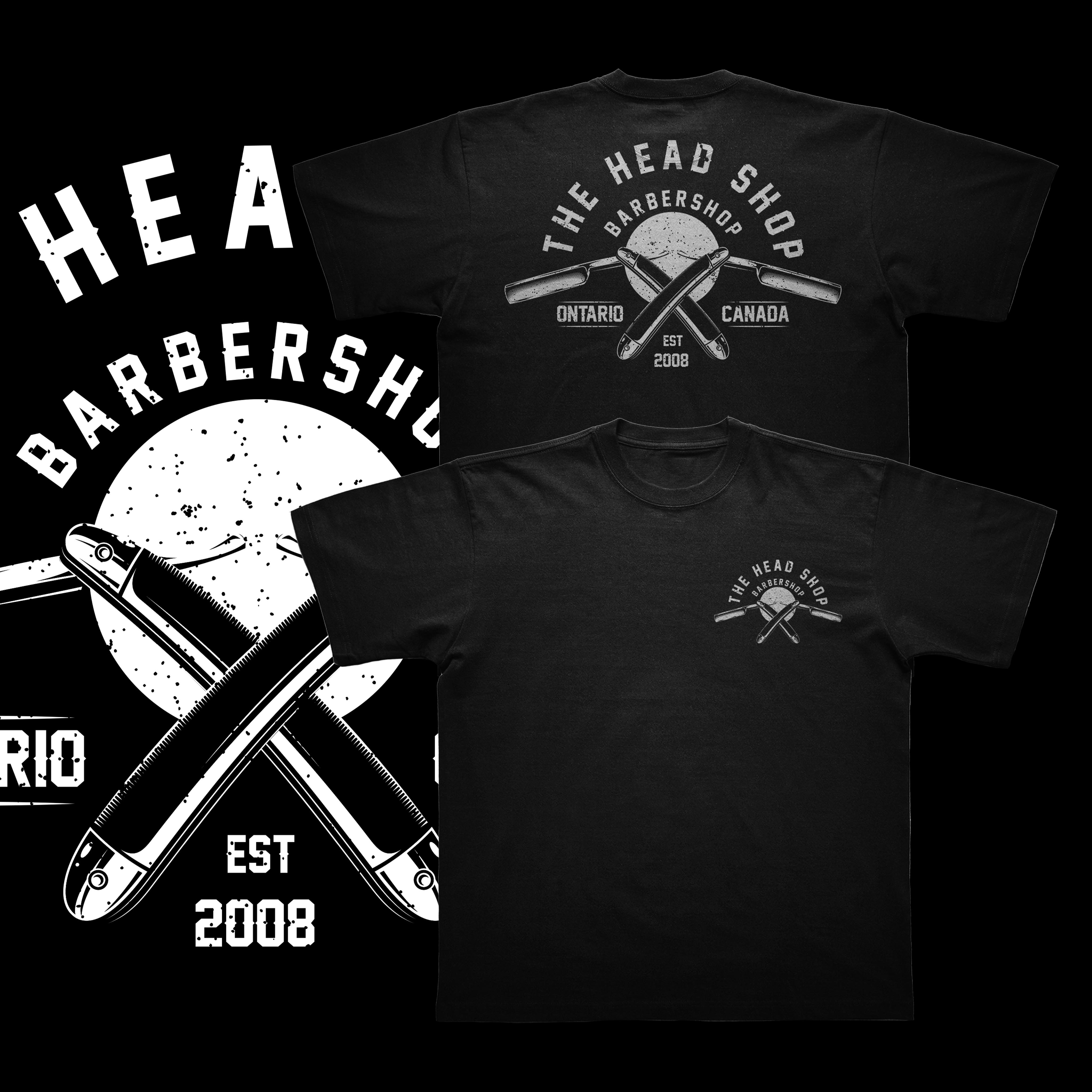 T-shirt Design by Rifqi 7 for The Head Shop Barbershop | Design #27870705