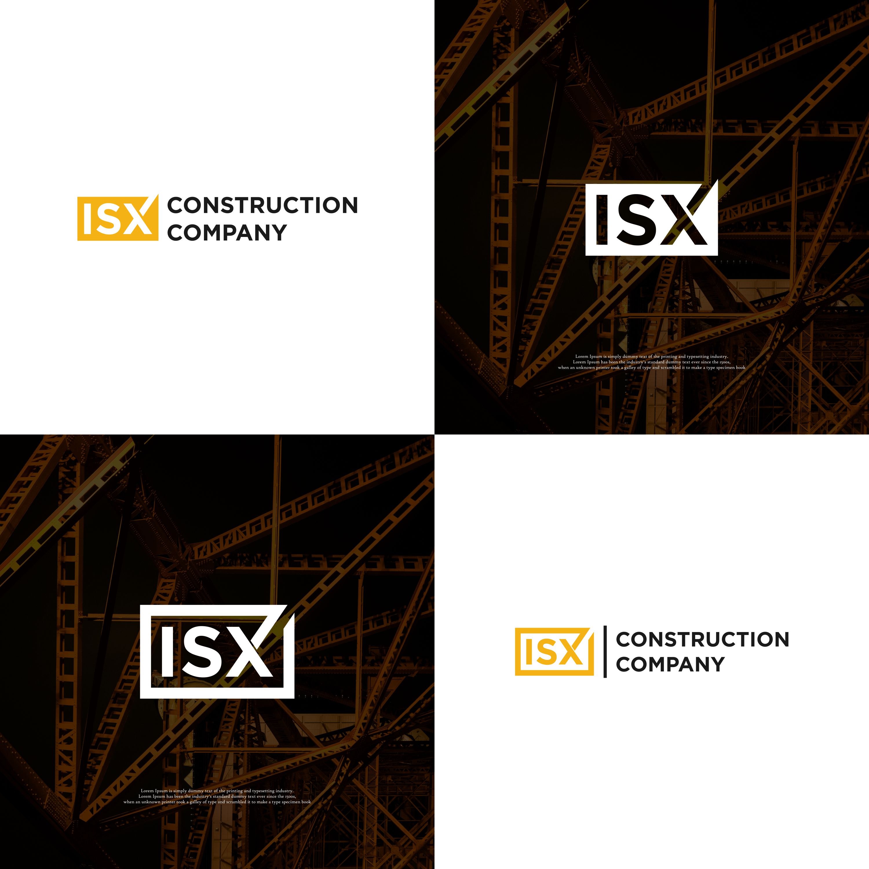 Logo Design by wiwi design for ISX Construction Company | Design #27866090