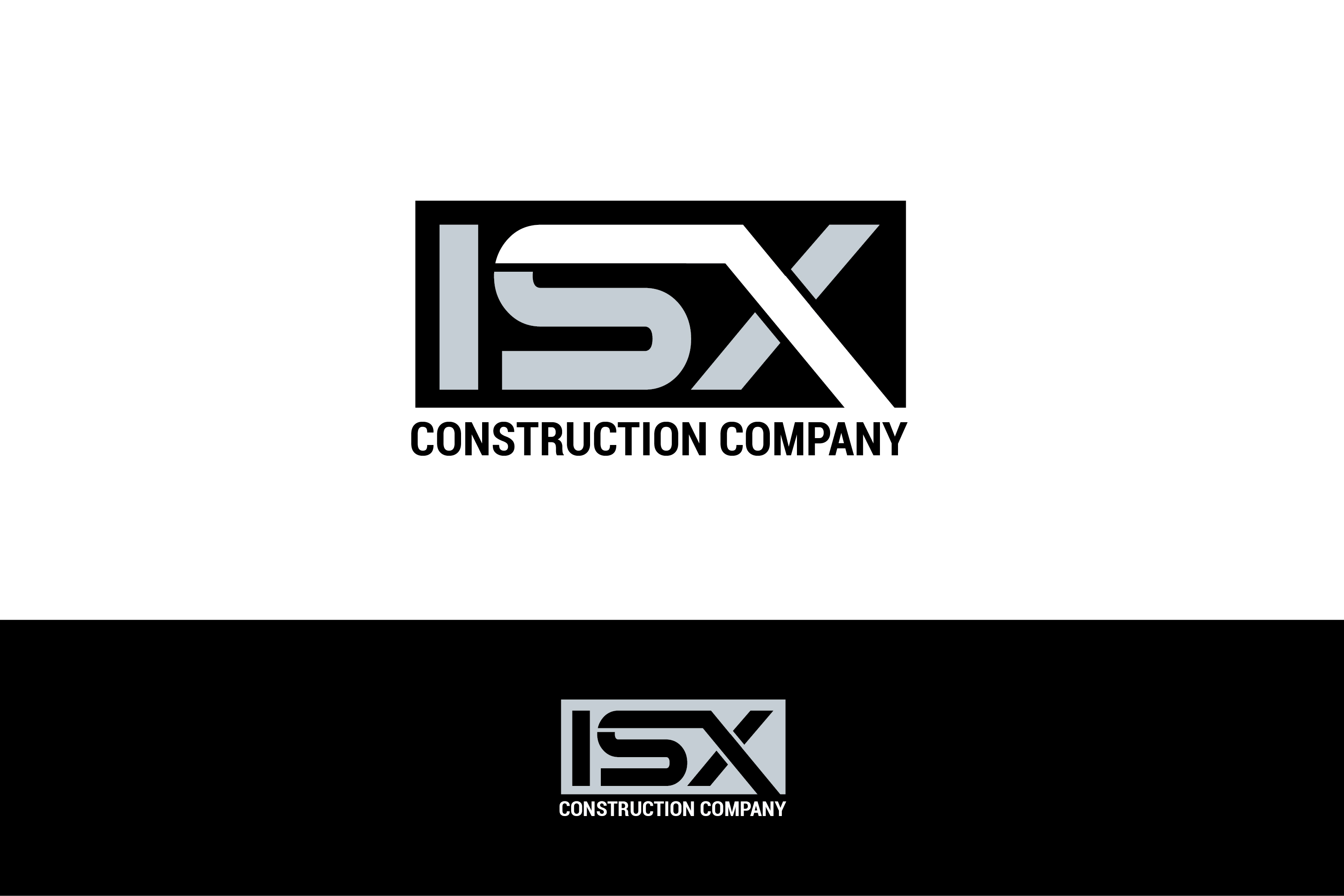 Logo Design by renderman for ISX Construction Company | Design #27865685