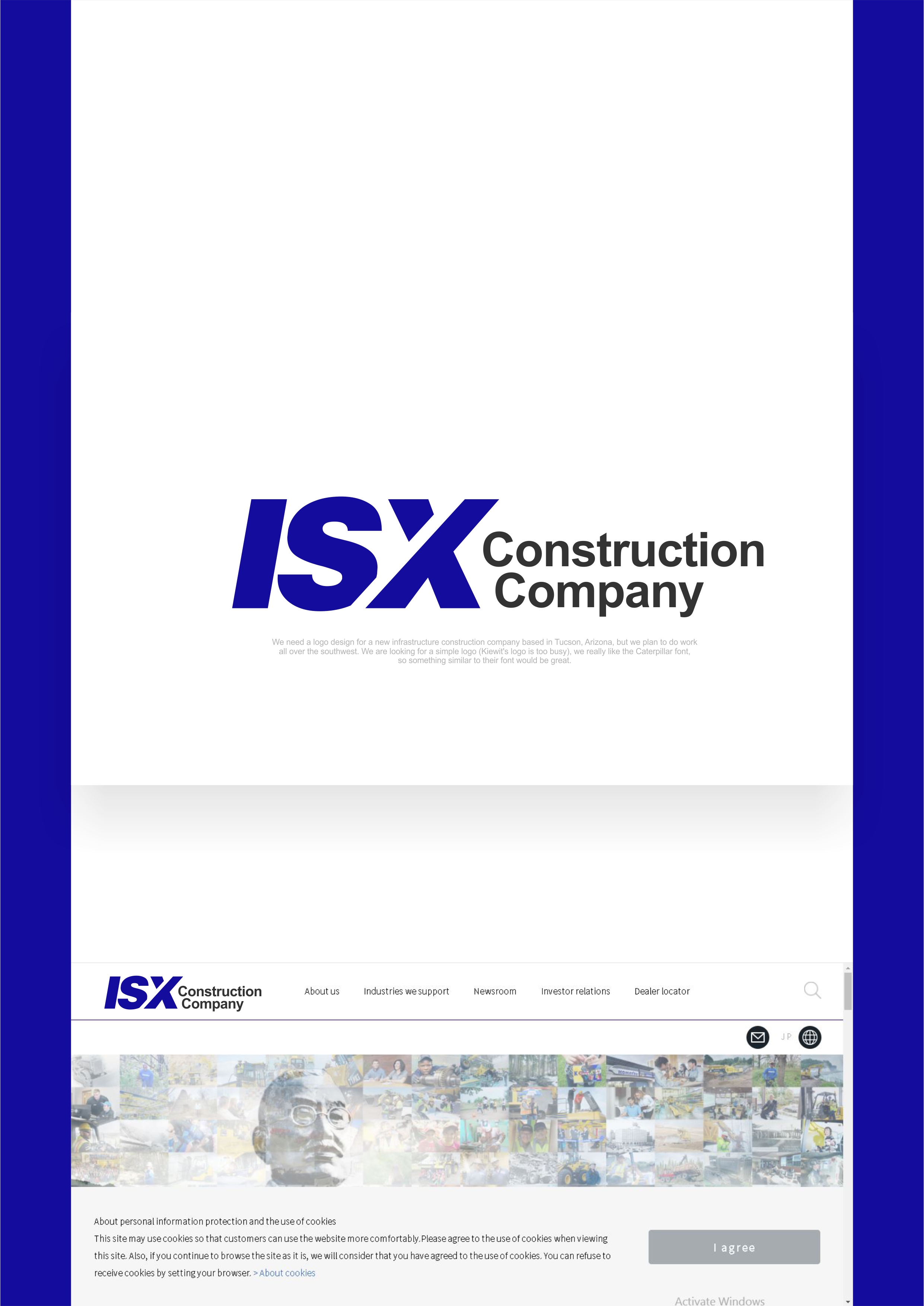 Logo Design by alok bhopatkar for ISX Construction Company | Design #27868560