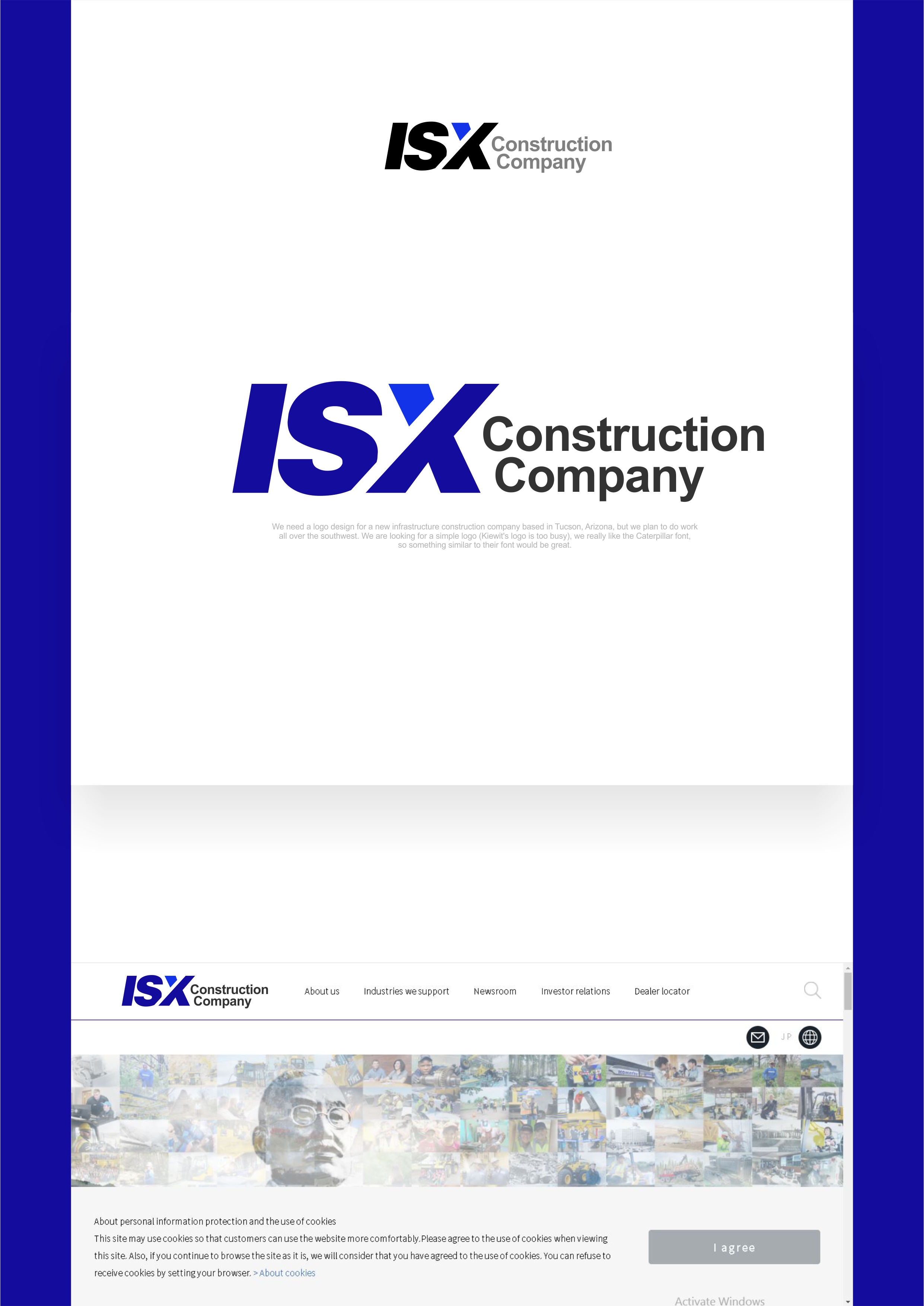 Logo Design by alok bhopatkar for ISX Construction Company | Design #27868587