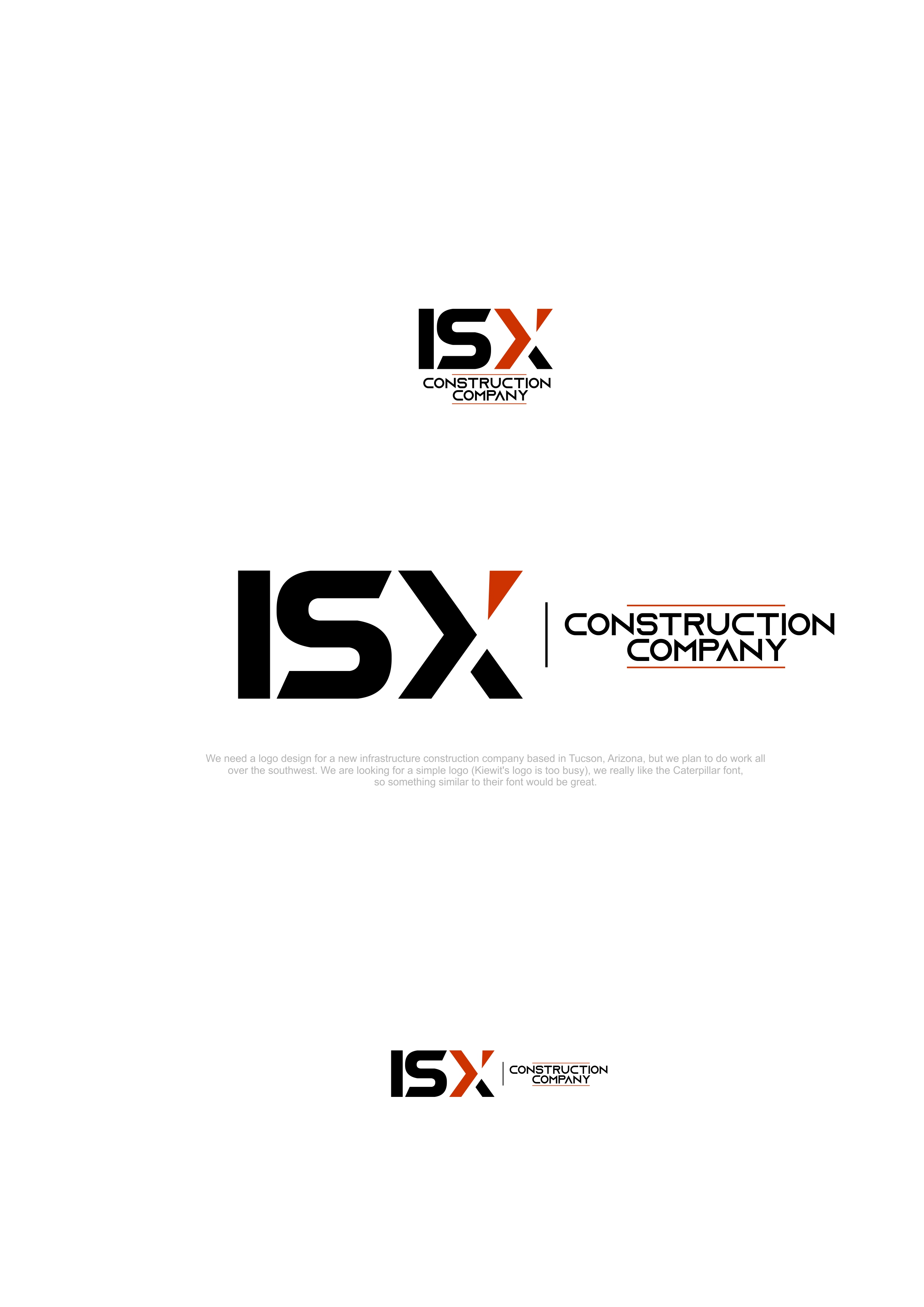 Logo Design by alok bhopatkar for ISX Construction Company | Design #27890840