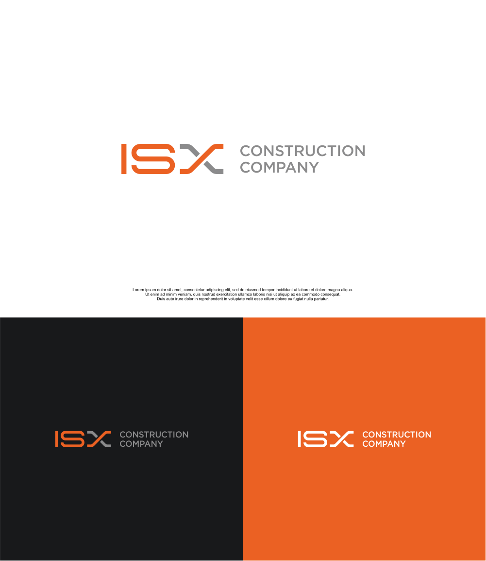 Logo Design by MASH Std for ISX Construction Company | Design #27862590