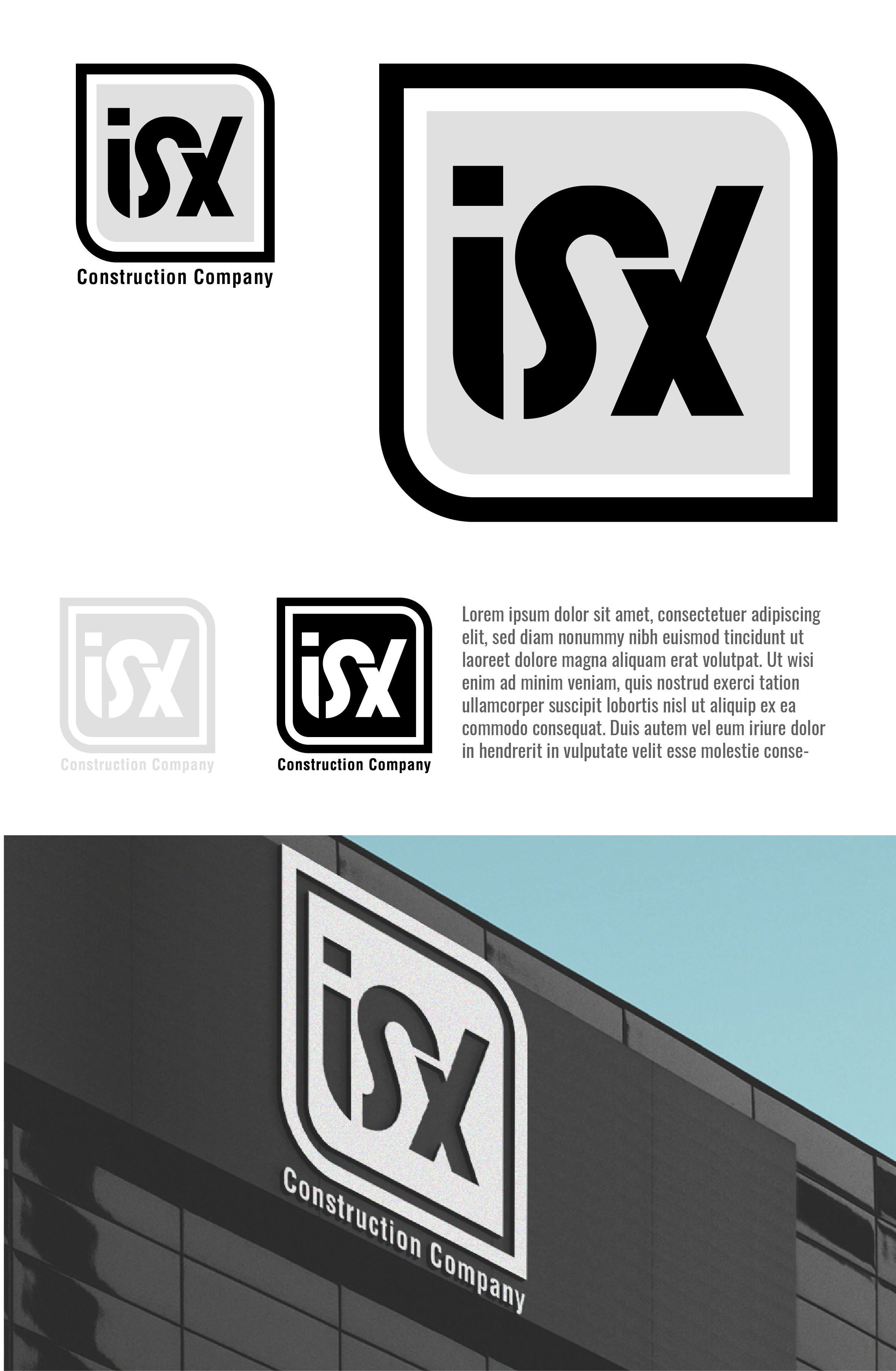 Logo Design by Walker Designer 2 for ISX Construction Company | Design #27862949
