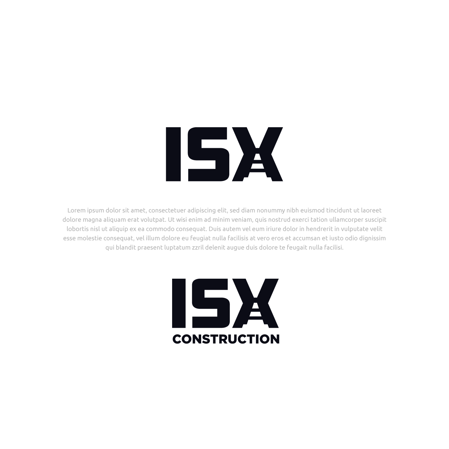 Logo Design by Abdul 20 for ISX Construction Company | Design #27865934
