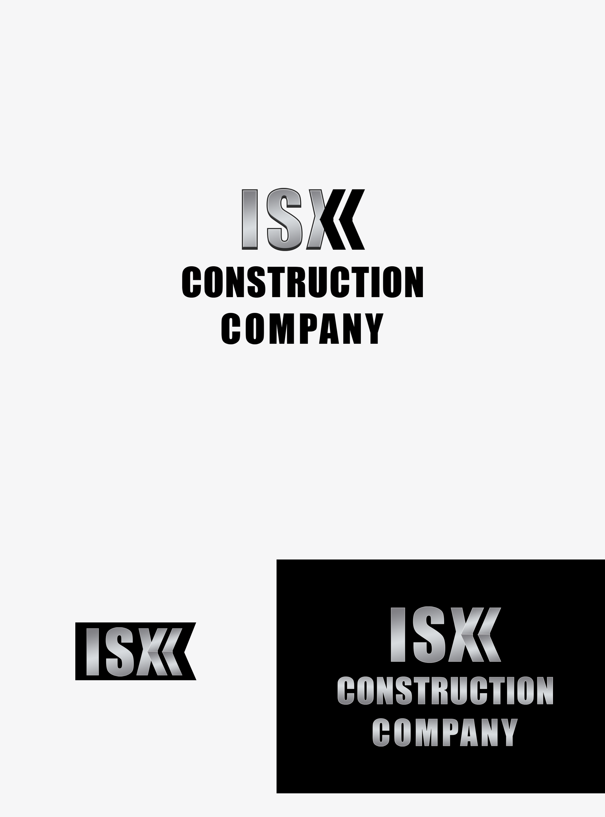 Logo Design by Ana Gocheva for ISX Construction Company | Design #27866082
