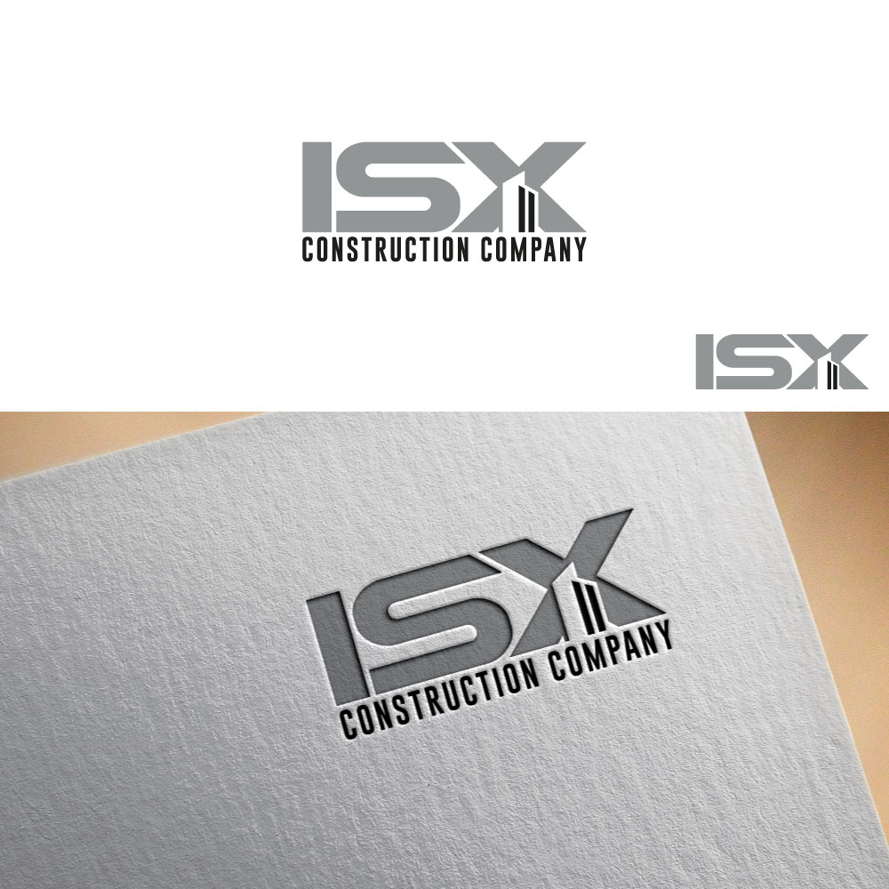 Logo Design by Trident for ISX Construction Company | Design #27883866