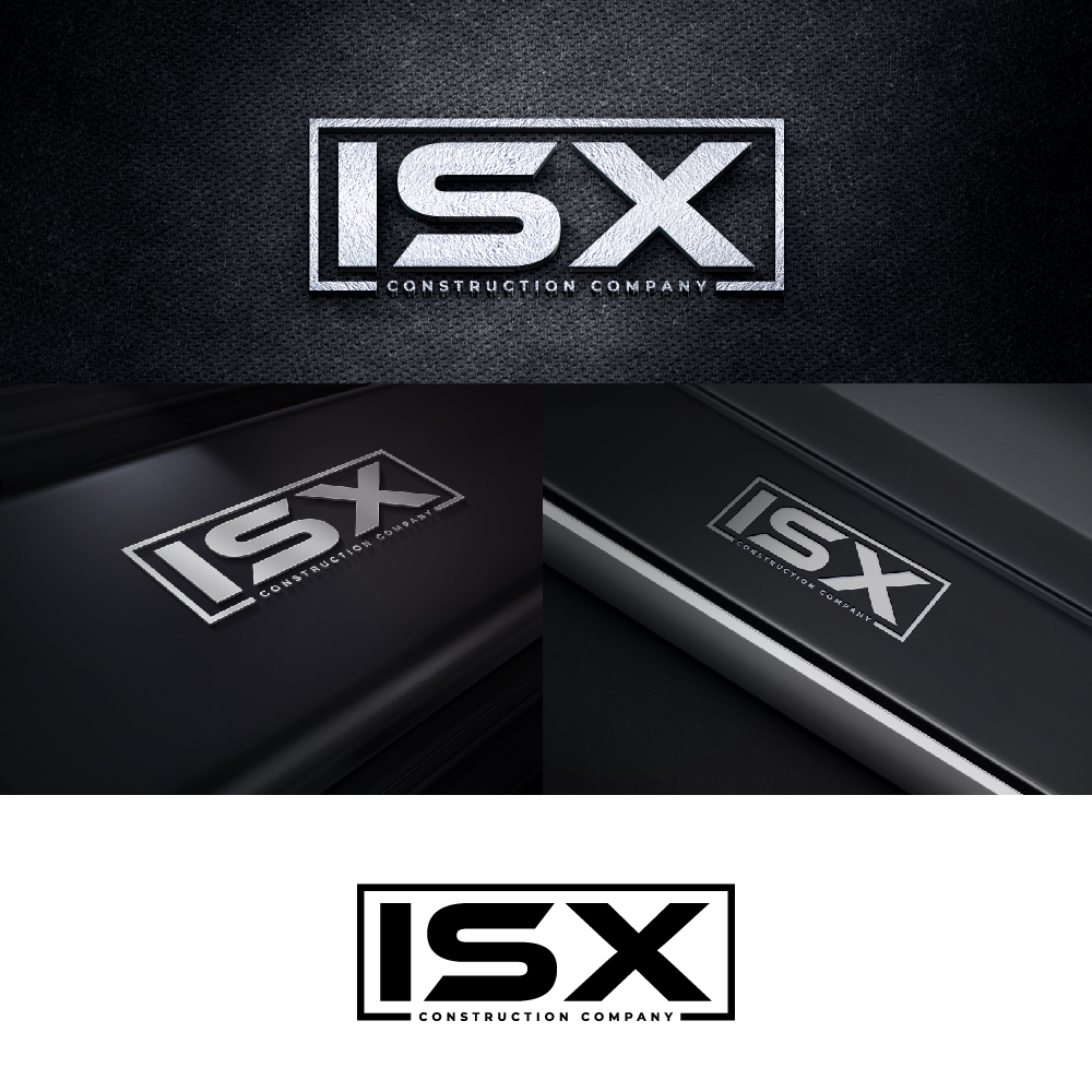 Logo Design by AlphabetZero.co.uk for ISX Construction Company | Design #27877534