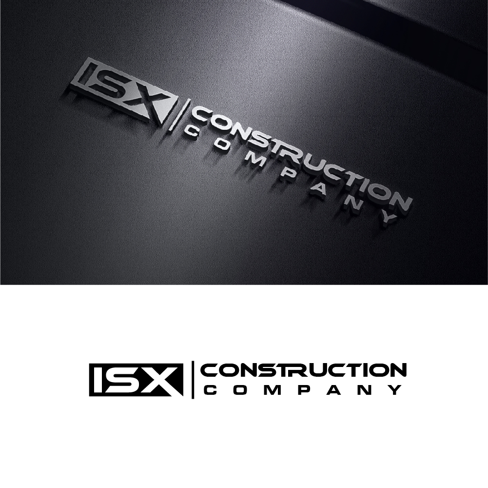 Logo Design by AlphabetZero.co.uk for ISX Construction Company | Design #27877545