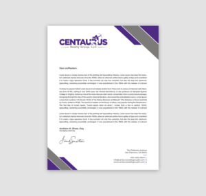 Letterhead Design by RENEXIT for this project | Design: #27867458
