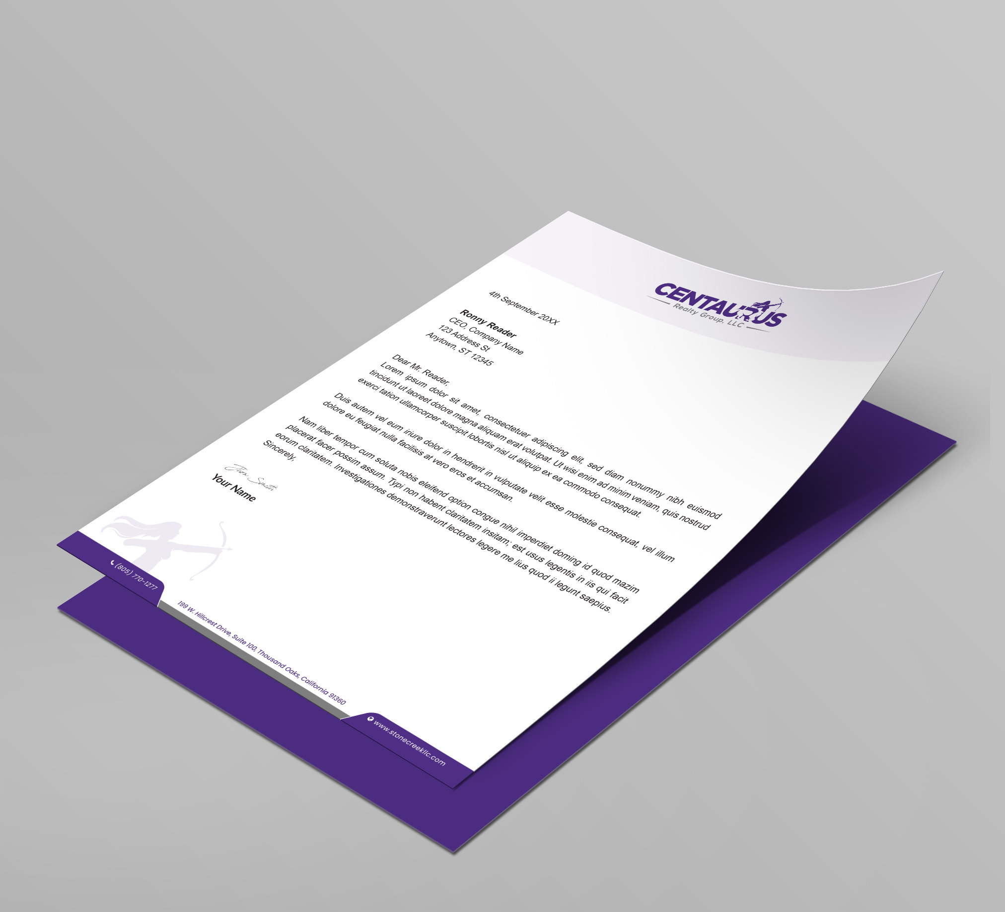 Diseño de Membrete por Creative Moon Design para este proyecto | Diseño #27865659