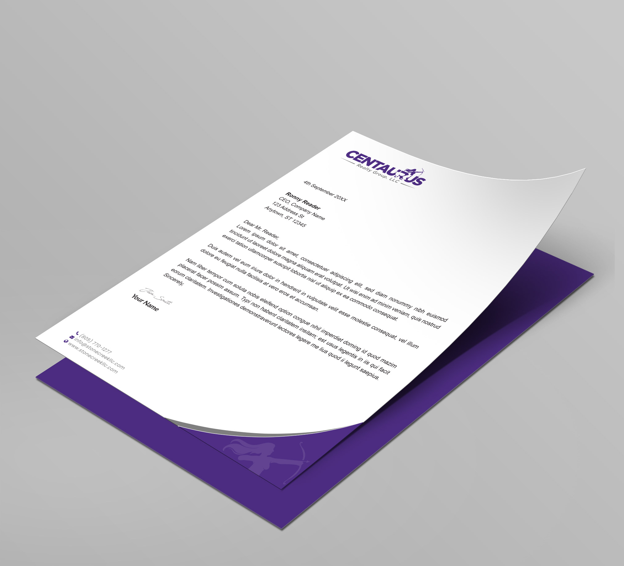 Diseño de Membrete por Creative Moon Design para este proyecto | Diseño #27865660