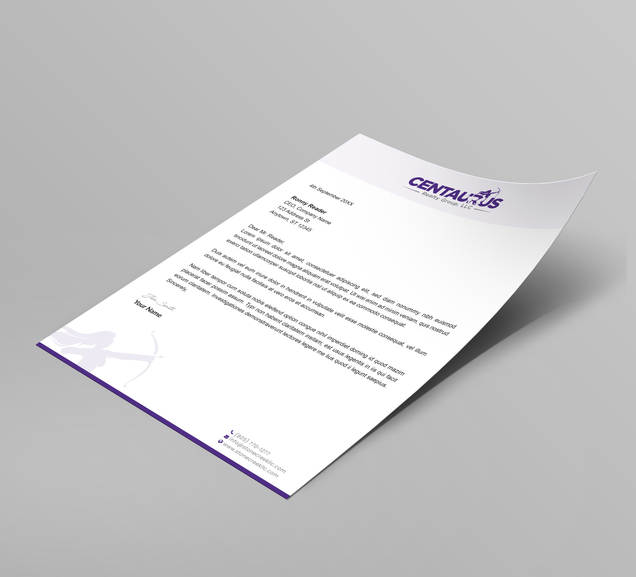 Diseño de Membrete por Creative Moon Design para este proyecto | Diseño #27865661
