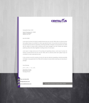 Letterhead Design by Creations Box 2015 for this project | Design: #27870971