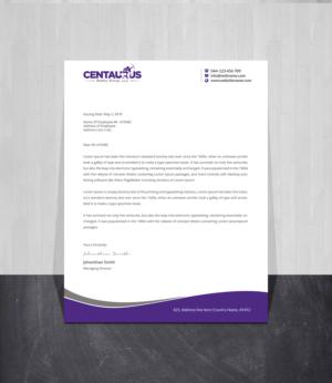 Letterhead Design by Creations Box 2015 for this project | Design: #27870972