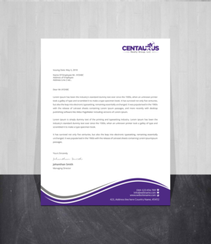 Letterhead Design by Creations Box 2015 for this project | Design: #27870973