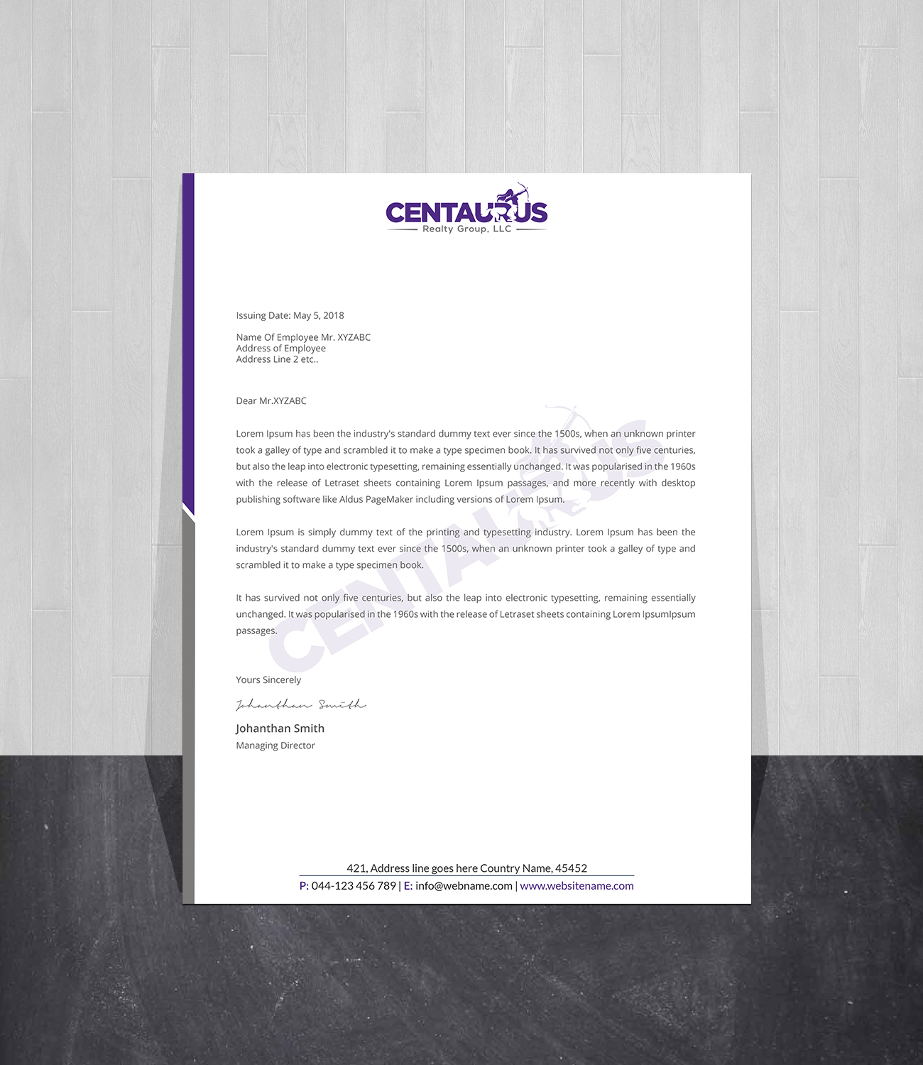 Diseño de Membrete por Creations Box 2015 para este proyecto | Diseño #27870974