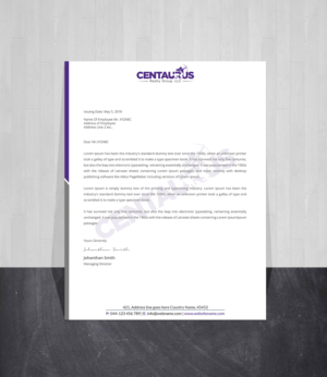 Letterhead Design by Creations Box 2015 for this project | Design: #27870974