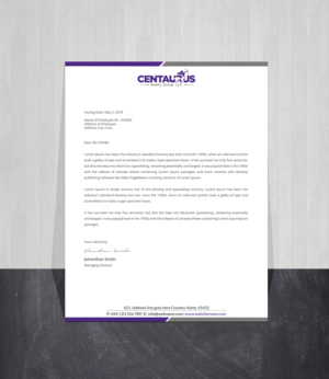Letterhead Design by Creations Box 2015 for this project | Design: #27870983