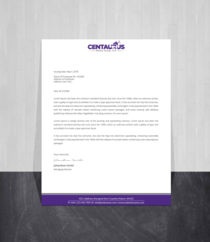 Letterhead Design by Creations Box 2015 for this project | Design: #27870984