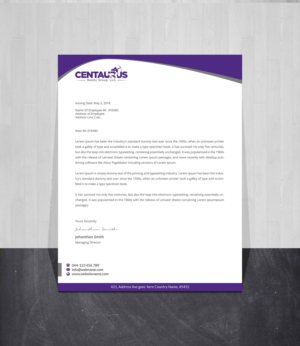Letterhead Design by Creations Box 2015 for this project | Design: #27870994
