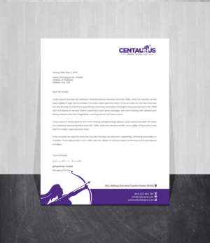 Letterhead Design by Creations Box 2015 for this project | Design: #27870997