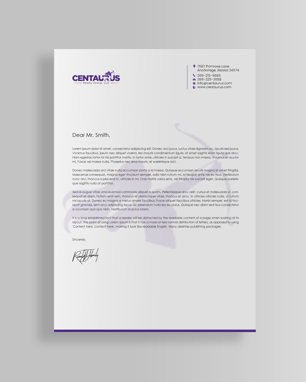 Letterhead Design by chandrayaan.creative for this project | Design #27867633