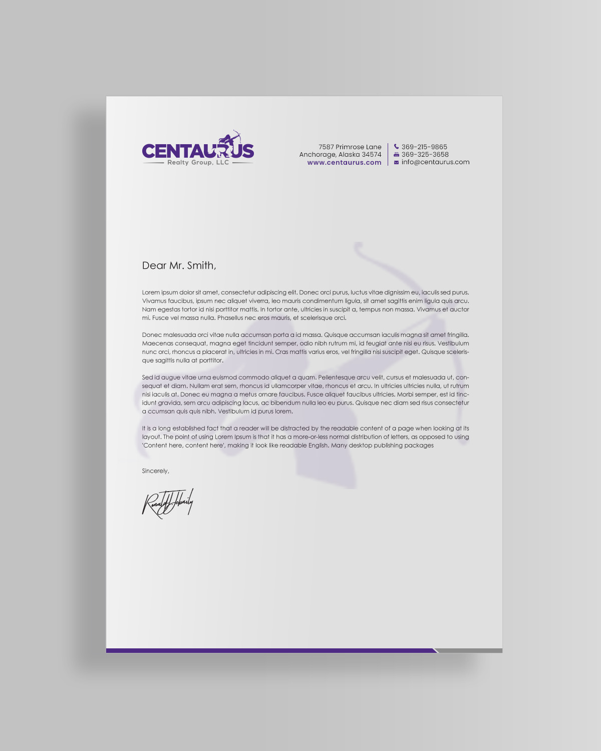 Letterhead Design by chandrayaan.creative for this project | Design #27867634