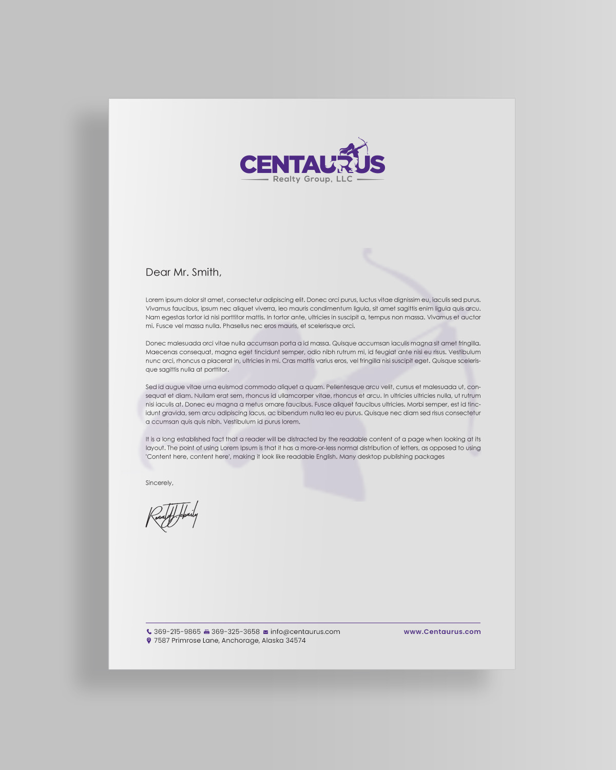 Letterhead Design by chandrayaan.creative for this project | Design #27867636