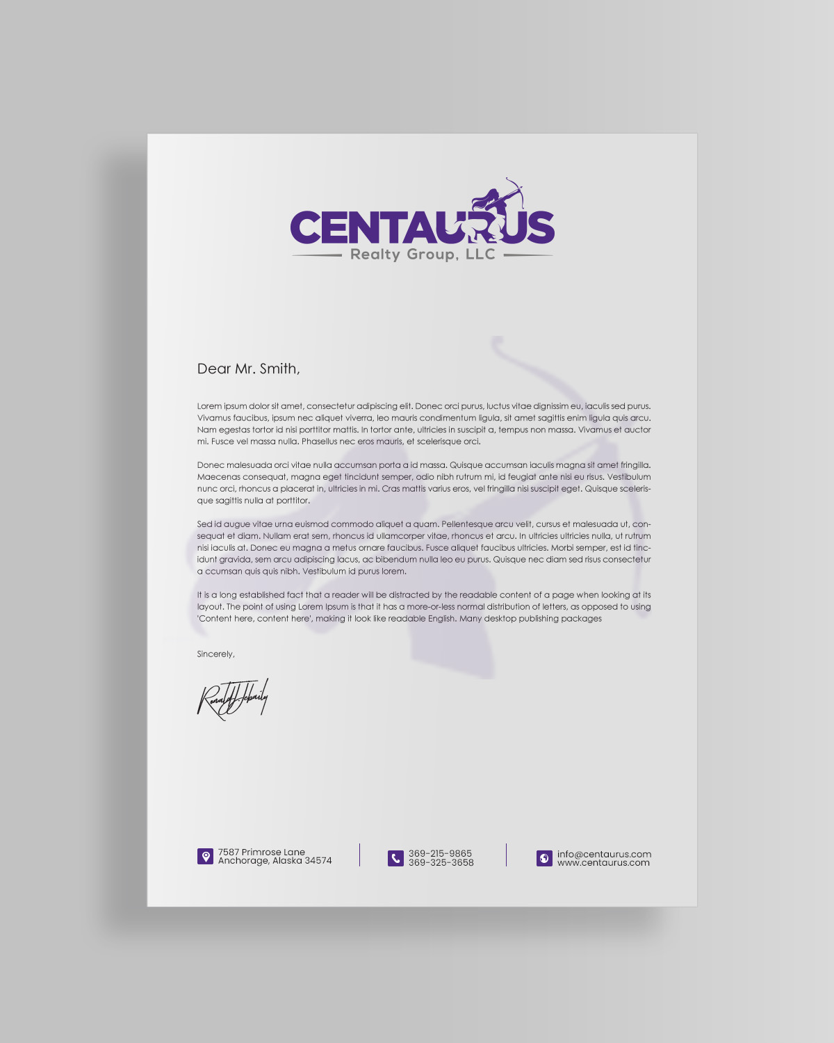 Letterhead Design by chandrayaan.creative for this project | Design #27867642