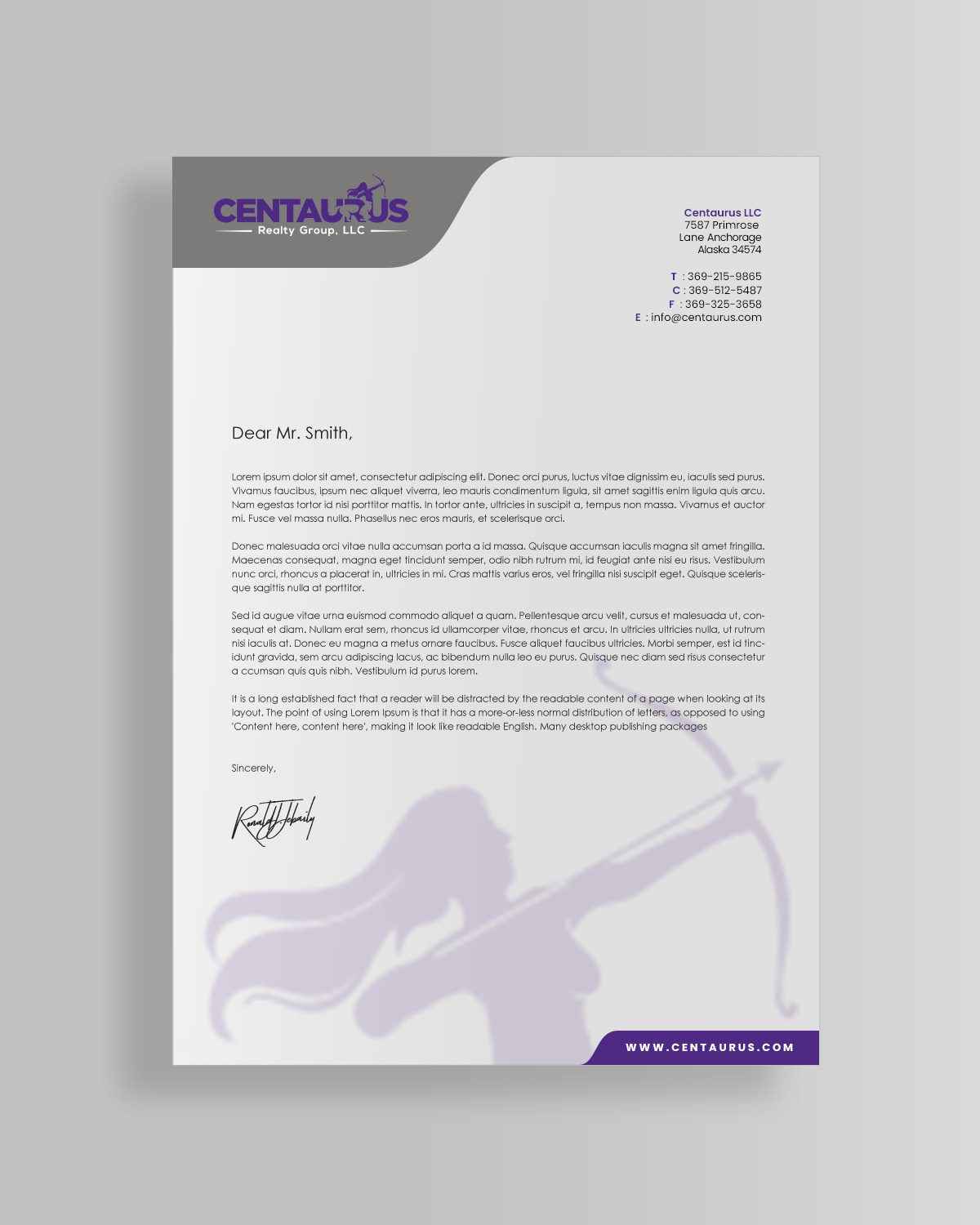 Letterhead Design by chandrayaan.creative for this project | Design #27867643