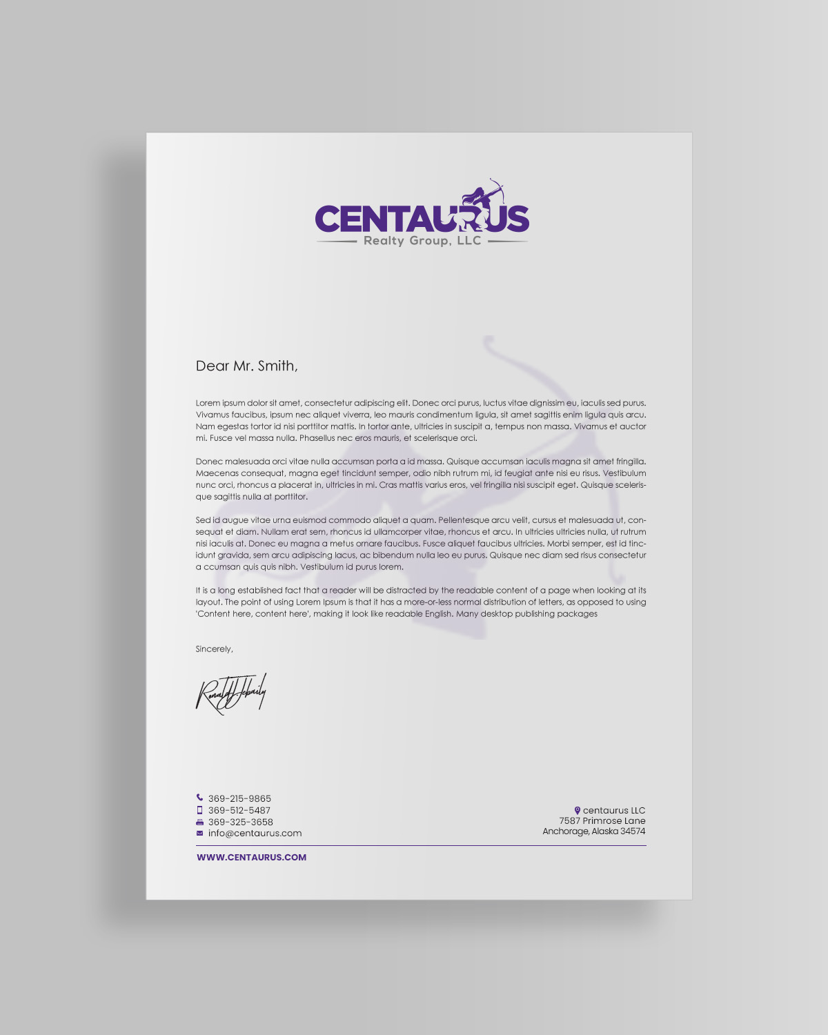 Letterhead Design by chandrayaan.creative for this project | Design #27867644