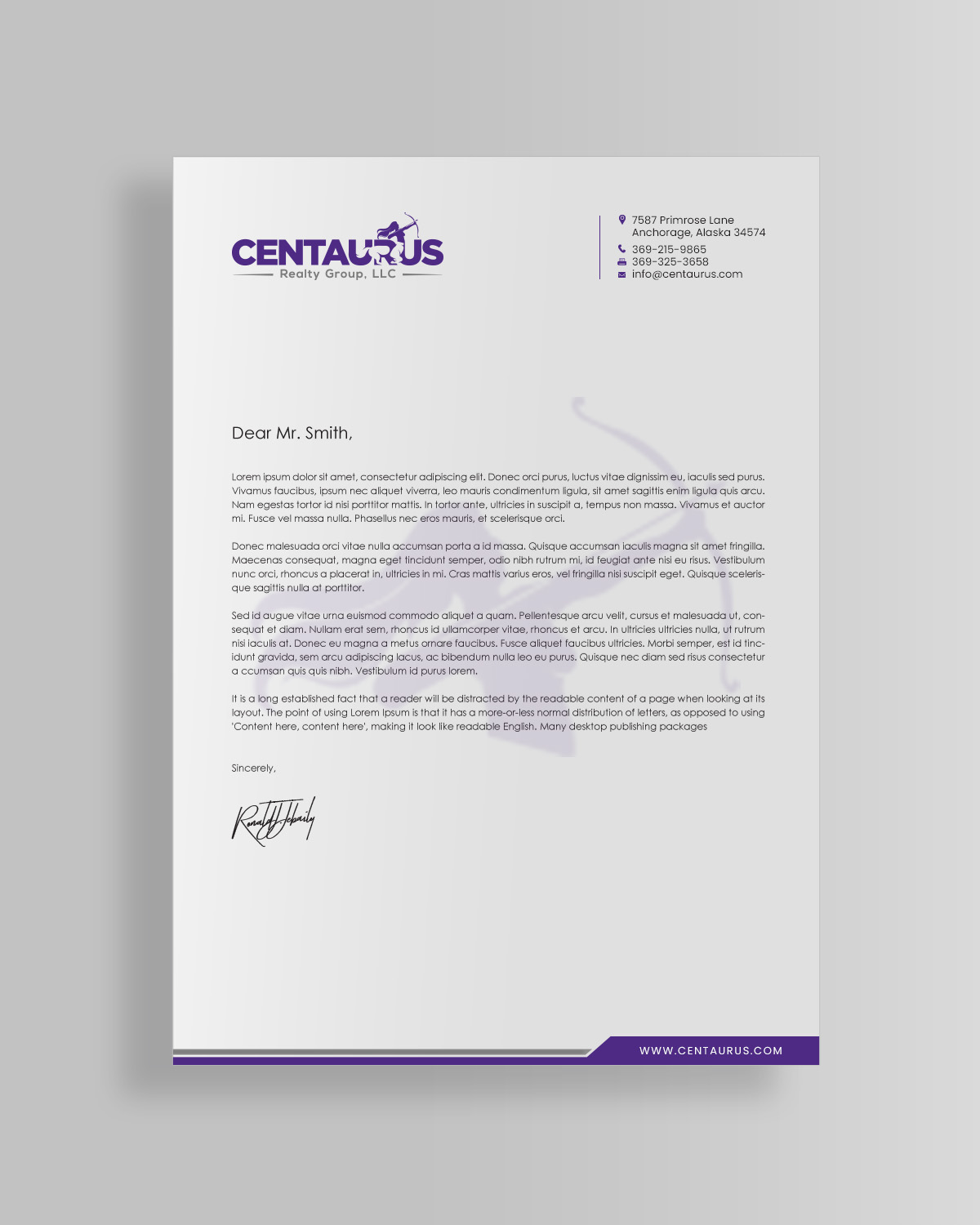 Letterhead Design by chandrayaan.creative for this project | Design #27867645