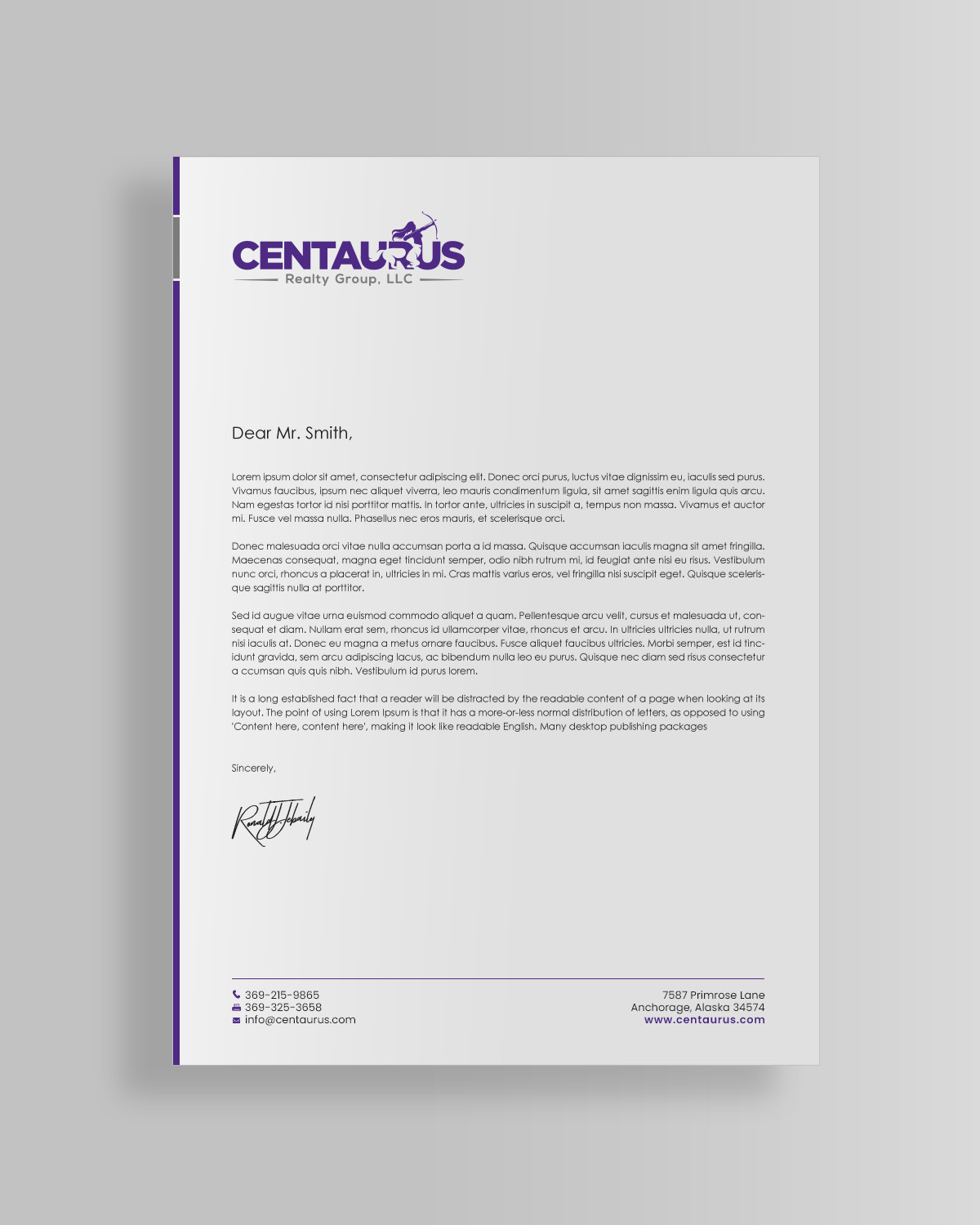 Letterhead Design by chandrayaan.creative for this project | Design #27867646