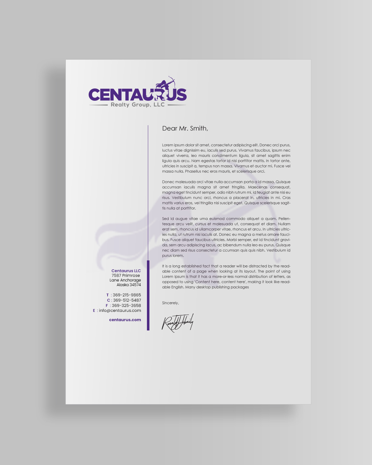 Letterhead Design by chandrayaan.creative for this project | Design #27867647