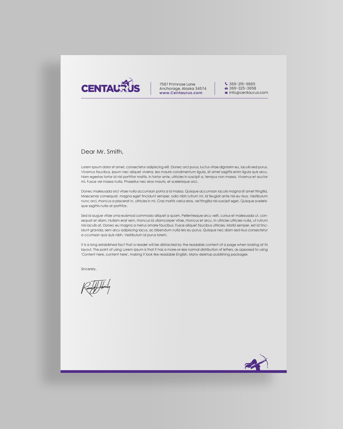 Letterhead Design by chandrayaan.creative for this project | Design #27870916