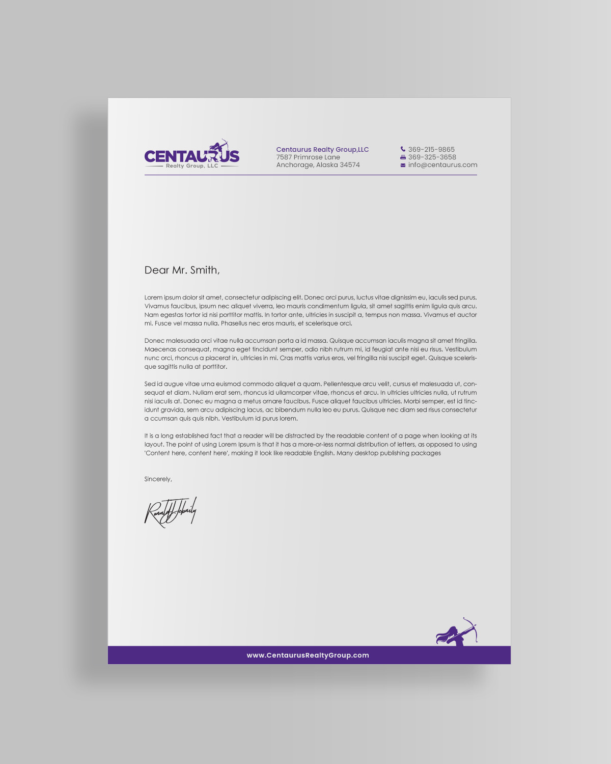 Letterhead Design by chandrayaan.creative for this project | Design #27871048