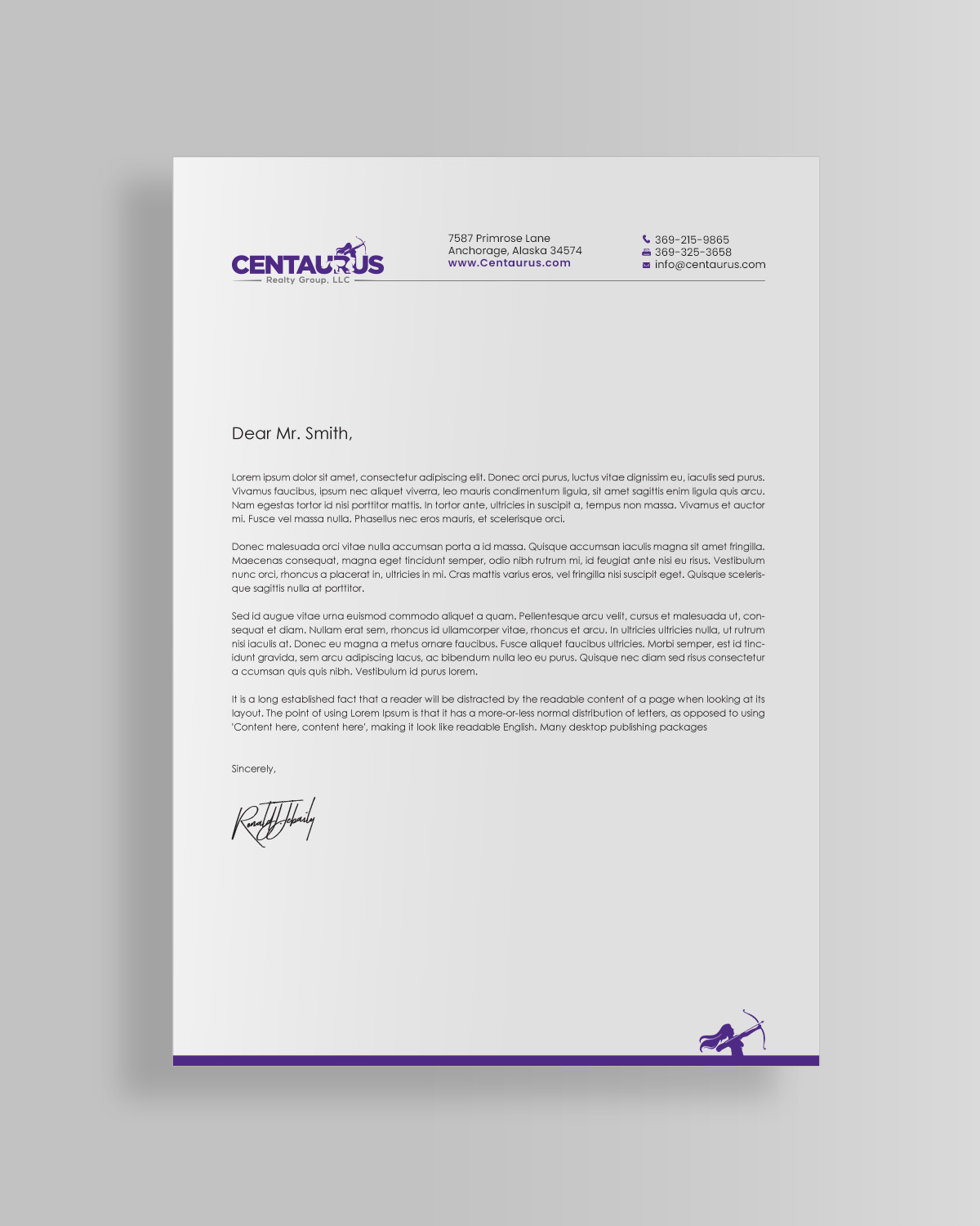 Letterhead Design by chandrayaan.creative for this project | Design #27871049