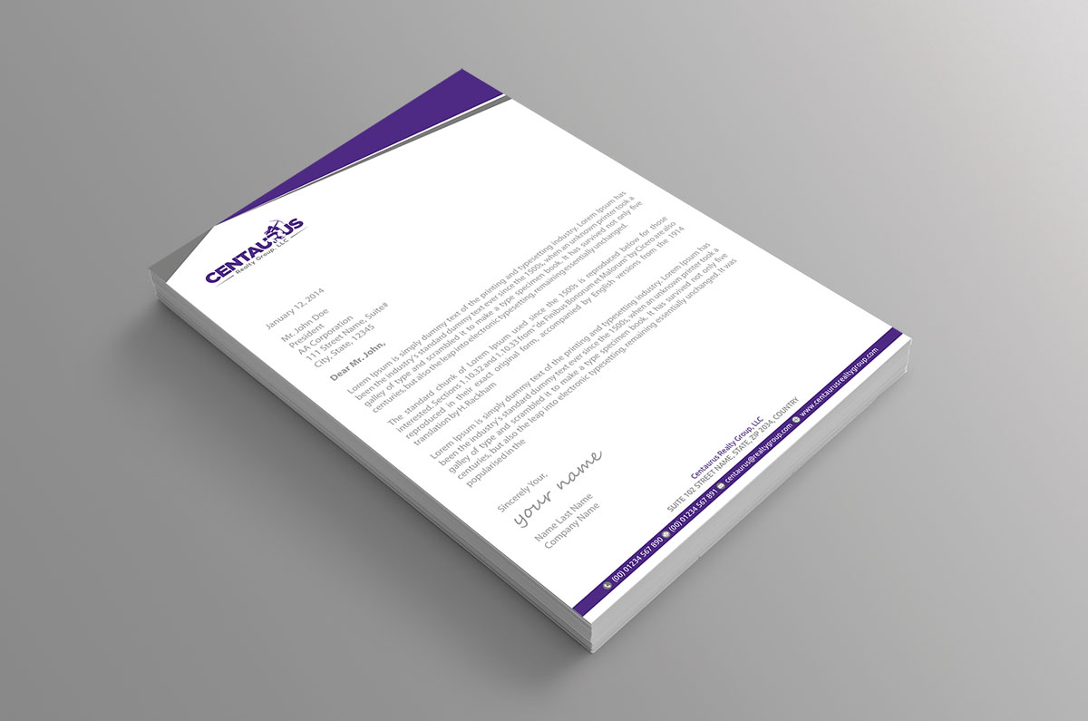 Letterhead Design by alpesh9520 for this project | Design #27869042
