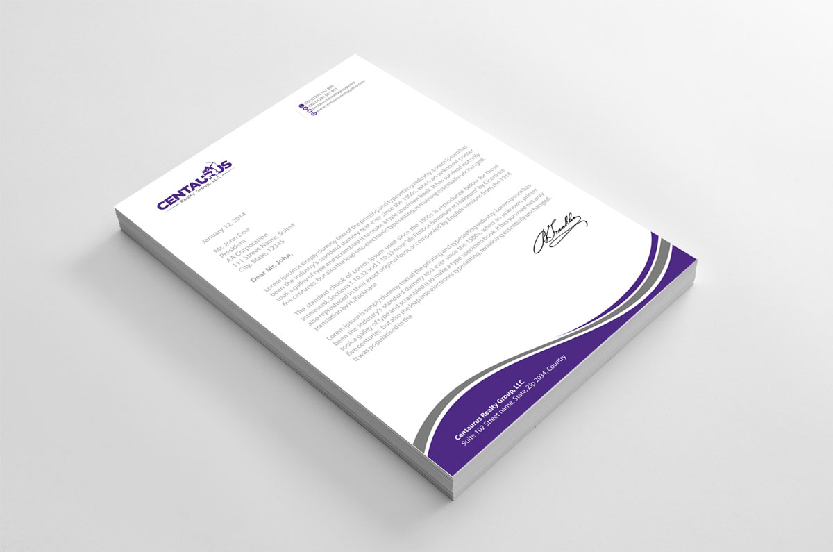 Letterhead Design by alpesh9520 for this project | Design #27869183