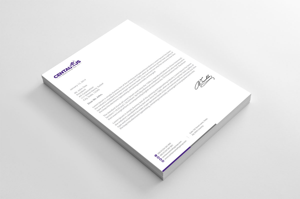 Letterhead Design by alpesh9520 for this project | Design #27869413