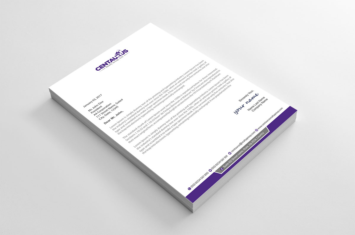 Diseño de Membrete por alpesh9520 para este proyecto | Diseño #27873364