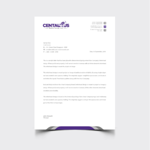 Letterhead Design by JAMIL - Creative Designer for this project | Design: #27870013