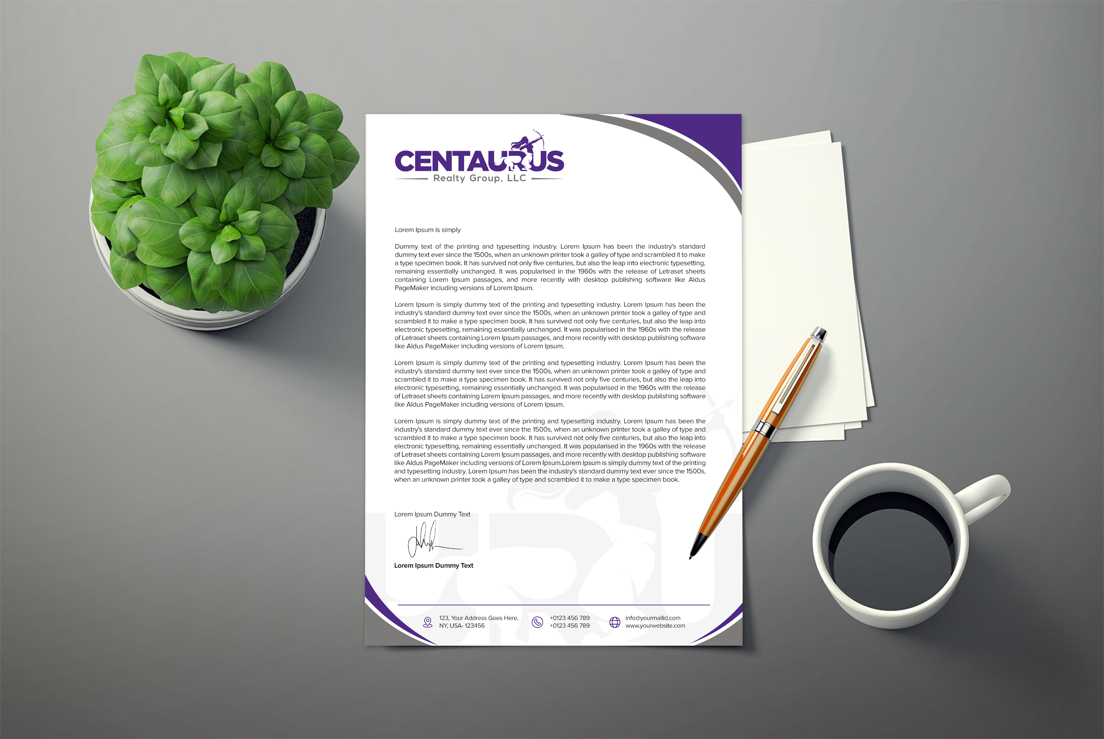 Letterhead Design by ARTOGRAPHY for this project | Design #27876888