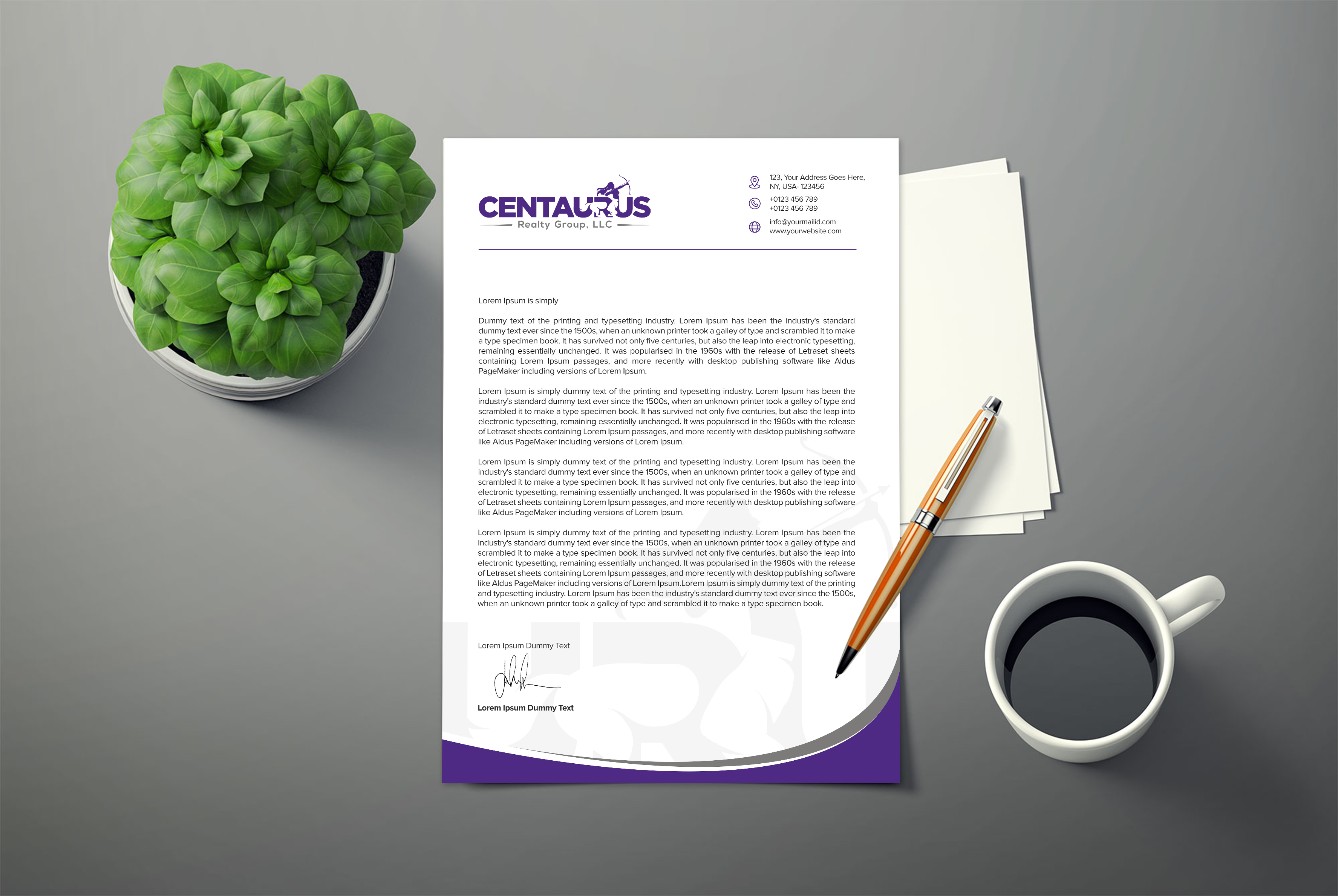 Letterhead Design by ARTOGRAPHY for this project | Design #27876890