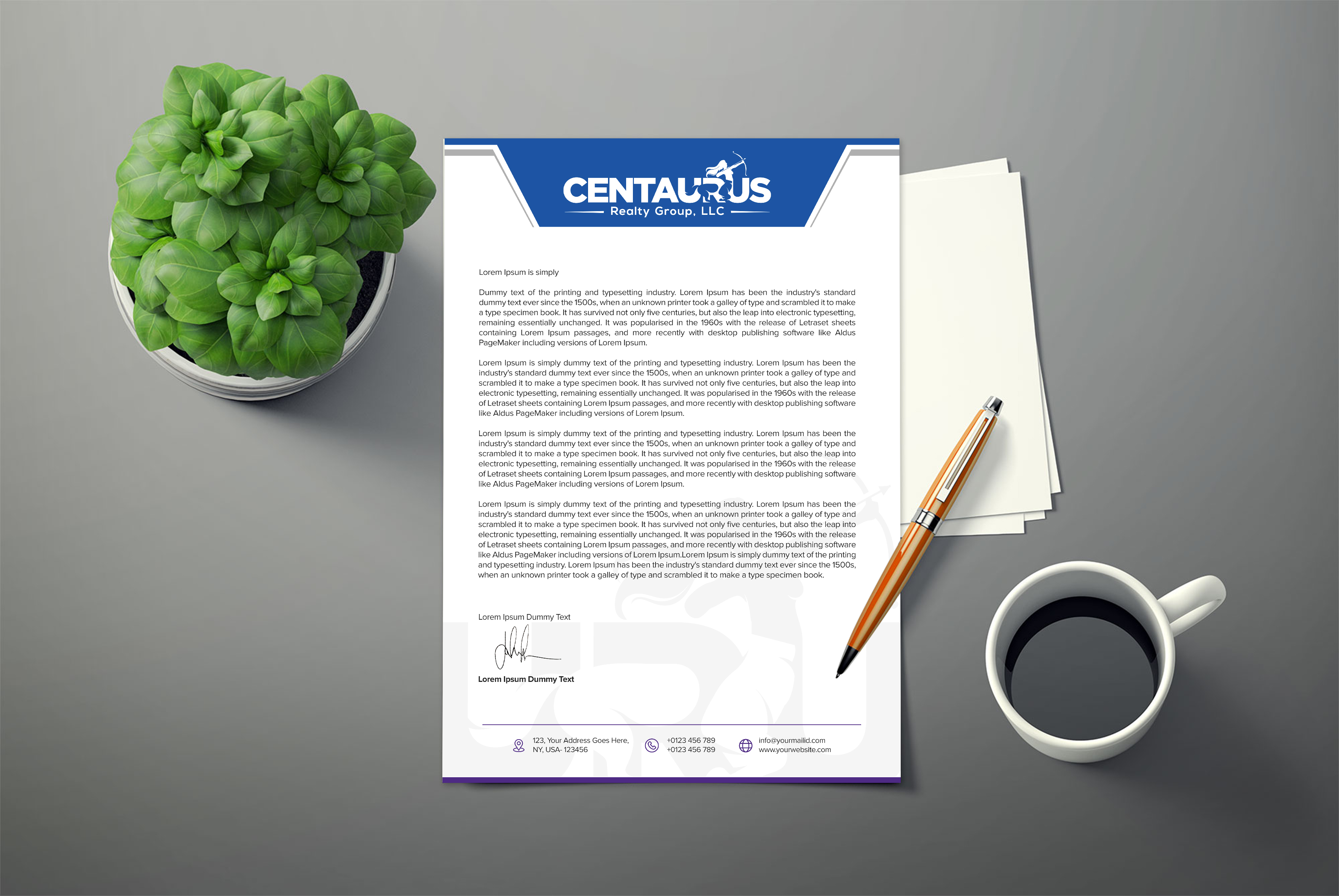 Letterhead Design by ARTOGRAPHY for this project | Design #27876891