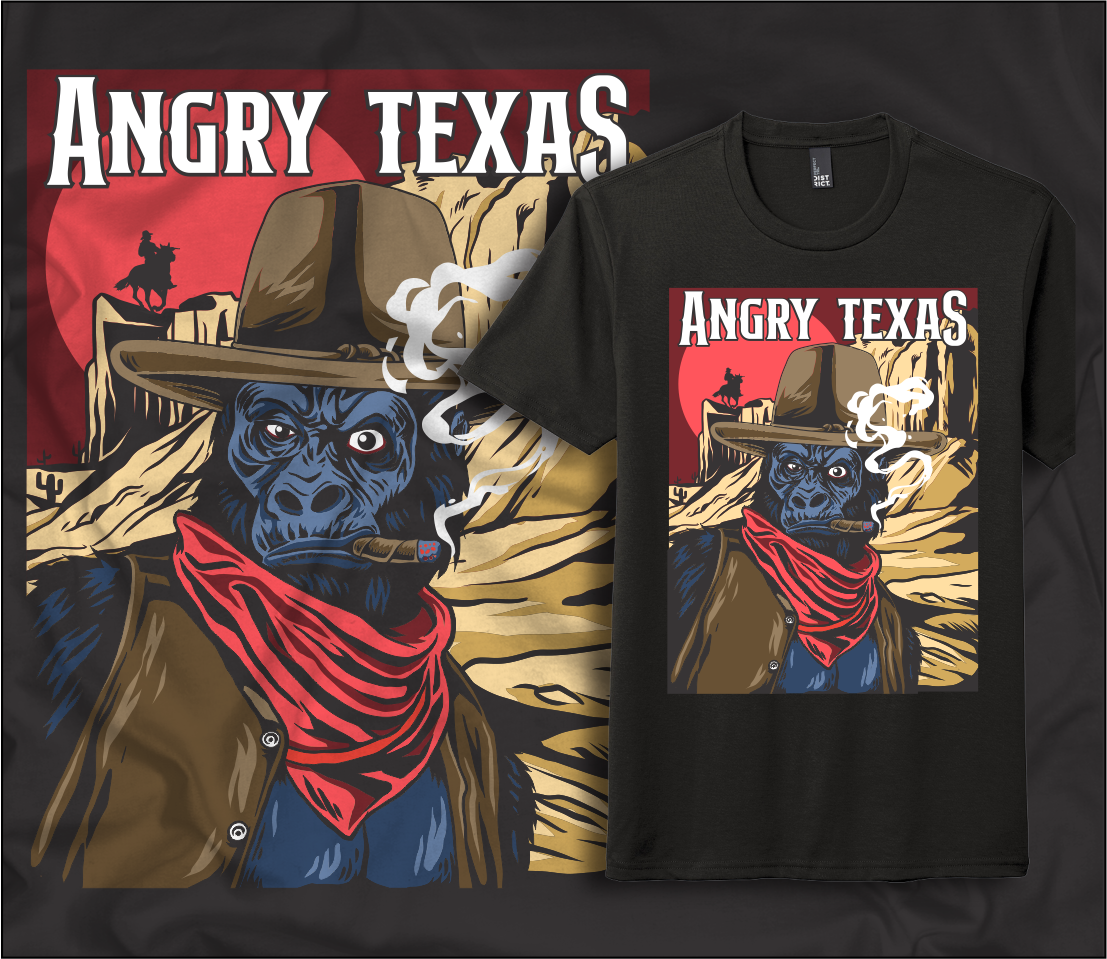 T-Shirt-Design von Yakuza20 für 7M Ventures - Texas Bogie | Design #27869906