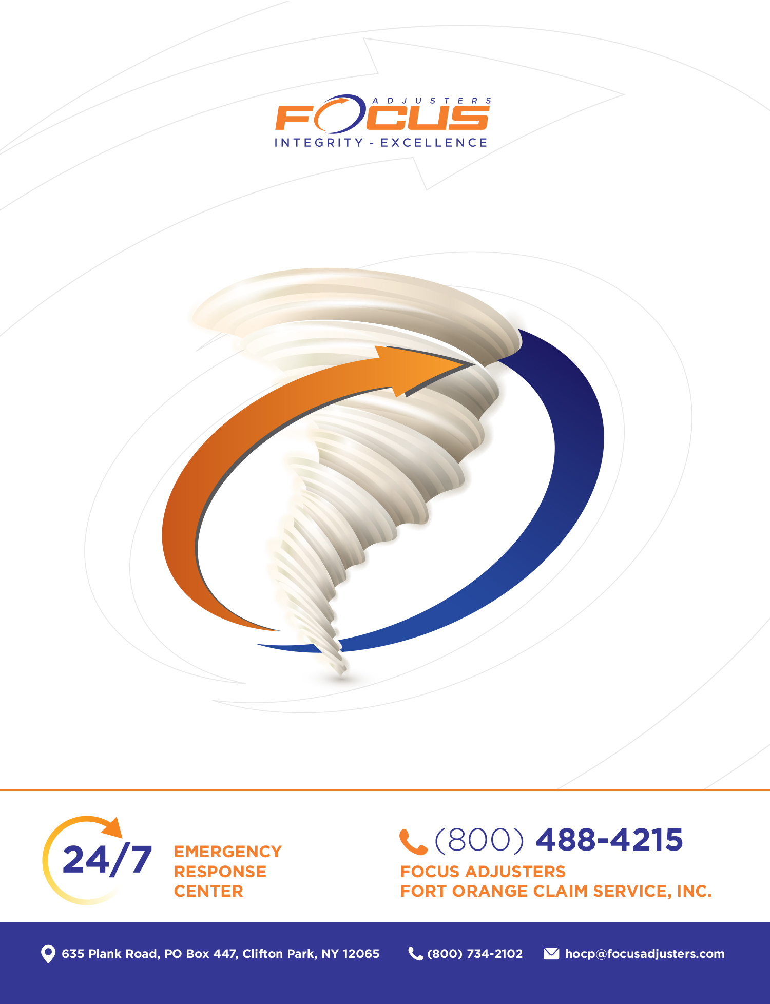Design Publicitaire par npikay pour Fort Orange Claim Service, Inc. | Design #27871842
