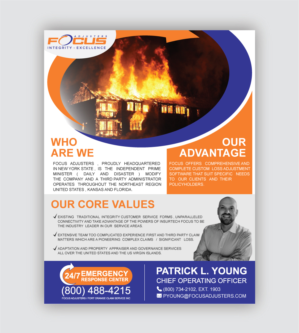 Design Publicitaire par kaasmie pour Fort Orange Claim Service, Inc. | Design #27872860